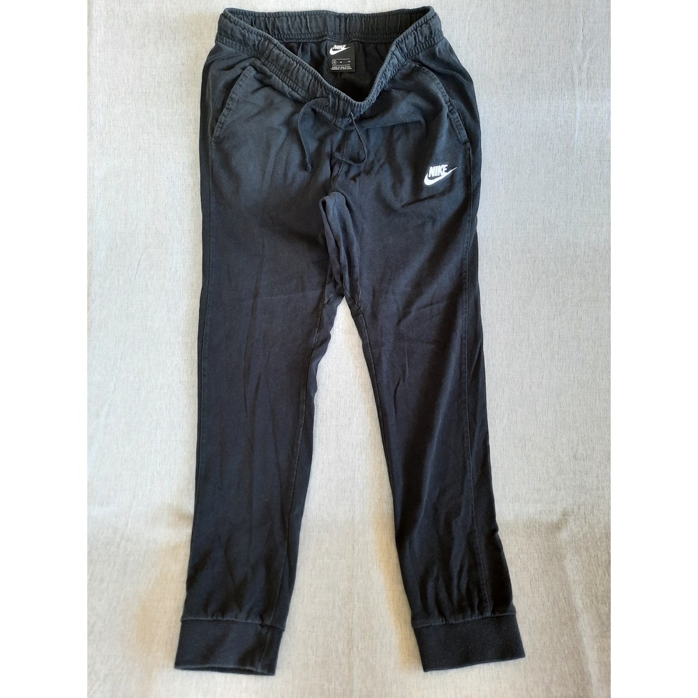 Nike Women's Medium Drawstring Stretch Waistband Jogger Pants Pure Cotton Black